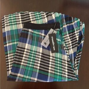 Karl Lagerfeld Green Plaid Skirt